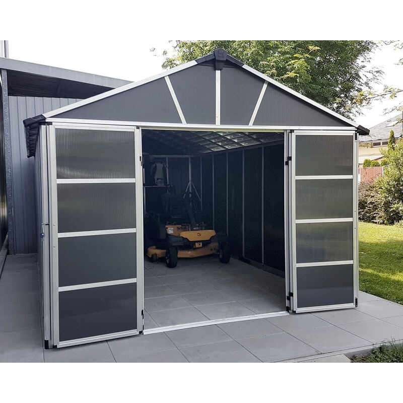Canopia Yukon Abri de jardin en polycarbonate 271x332x252 cm Gris
