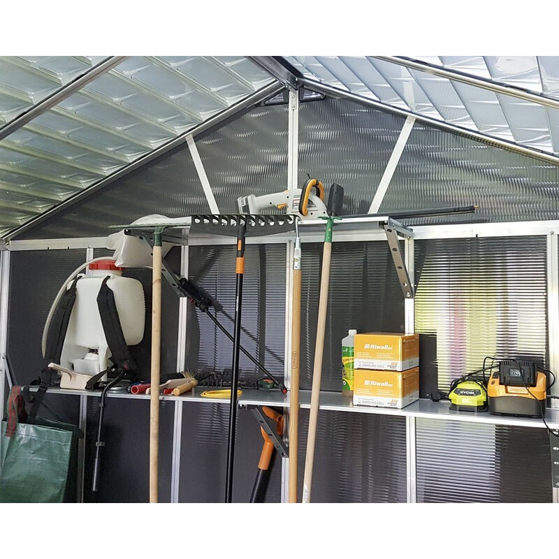 Canopia Yukon Garden Shed in Polycarbonate 519X332X252 cm Gray Floor Included Canopia Yukon Garden Shed in Polycarbonate 519X332X252 cm Gray Floor Included