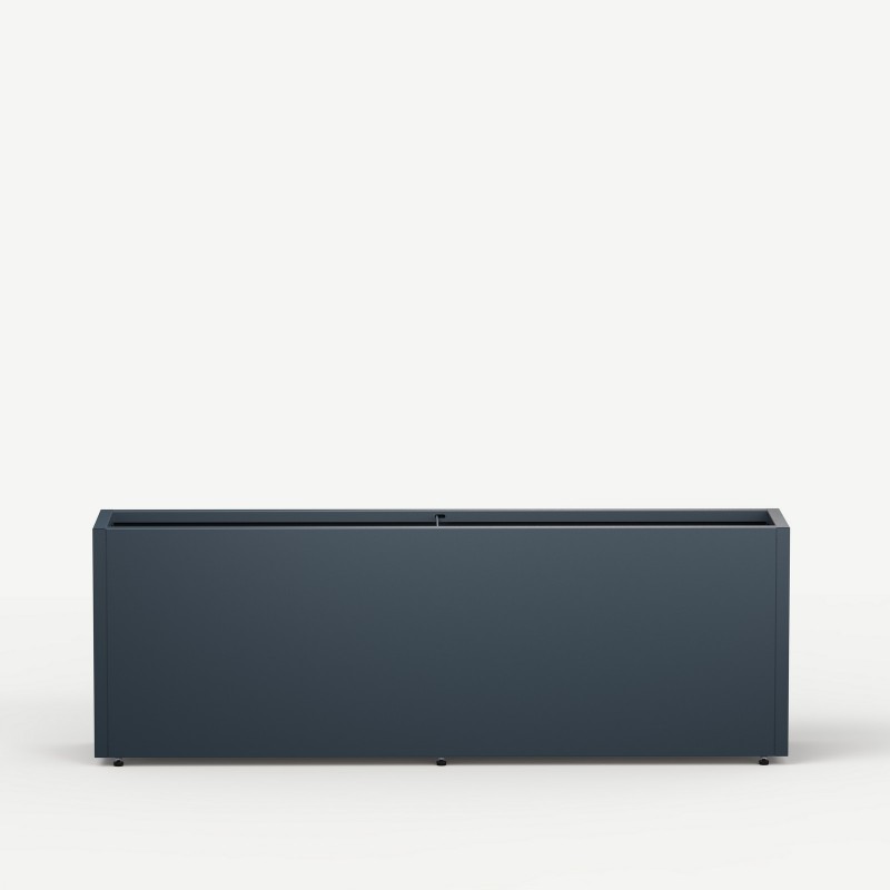 Jardinière Herstera PLANTER 30 en métal couleur anthracite 150x30x50 cm