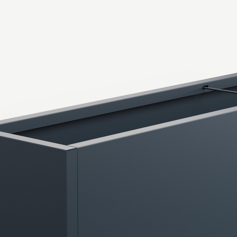 Herstera PLANTER 30 Metal Planter Anthracite 150x30x50 cm