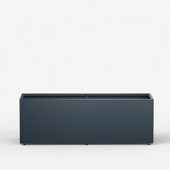 Jardinière Herstera PLANTER 50 en métal couleur anthracite 150x50x50 cm