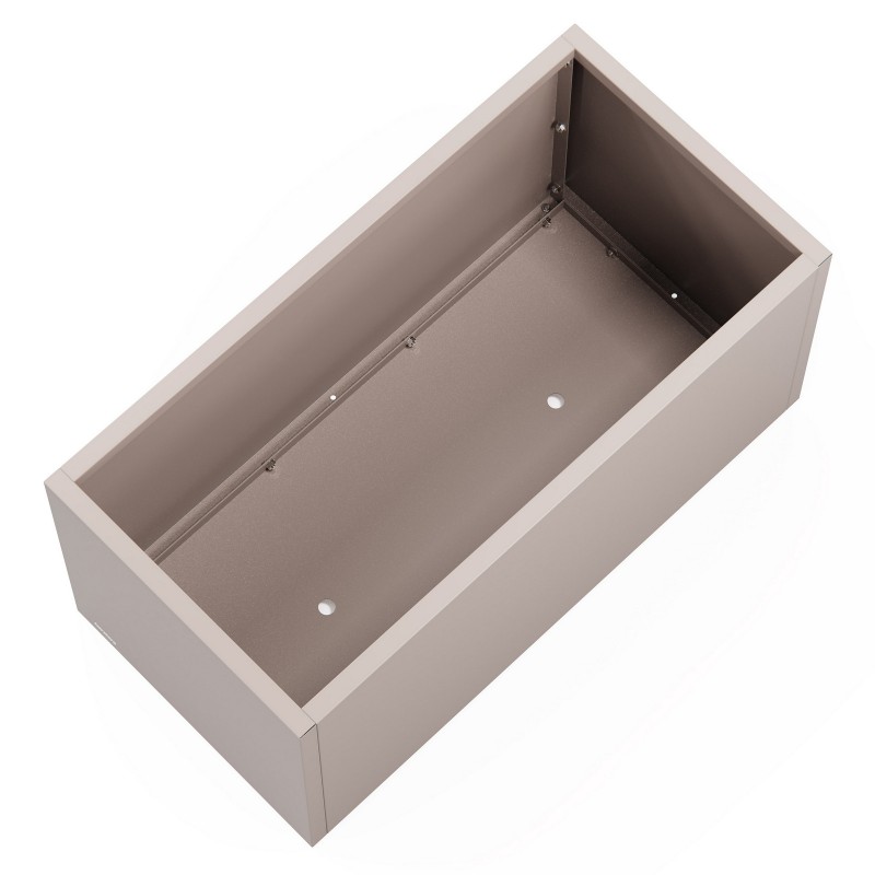 Herstera PLANTER 50 Planter in Dark Gray Metal 100x50x50cm Herstera PLANTER 50 Planter in Dark Gray Metal 100x50x50cm