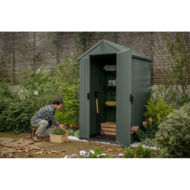 Keter Resin Garden Shed DARWIN 4x4 Green Keter Resin Garden Shed DARWIN 4x4 Green