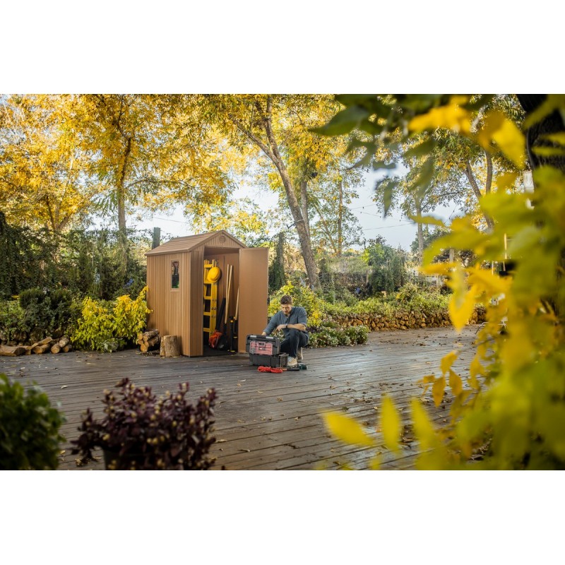 Keter Abri de Jardin en Résine DARWIN 4x6 Wood Keter Abri de Jardin en Résine DARWIN 4x6 Wood
