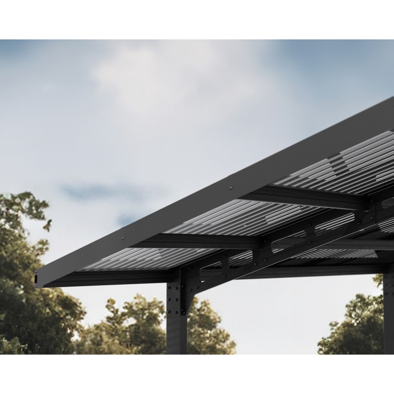 Canopia Sydney Carport en aluminium 3x6 m Noir