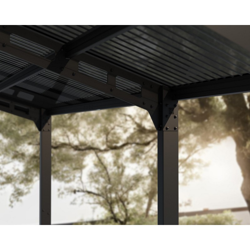 Canopia Sydney Carport en aluminium 3x6 m Noir