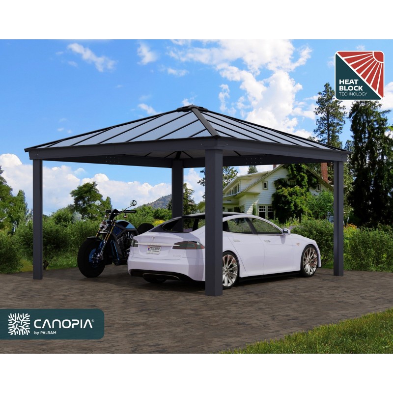 Canopia Colorado Carport en aluminium 4.3x4.3 m