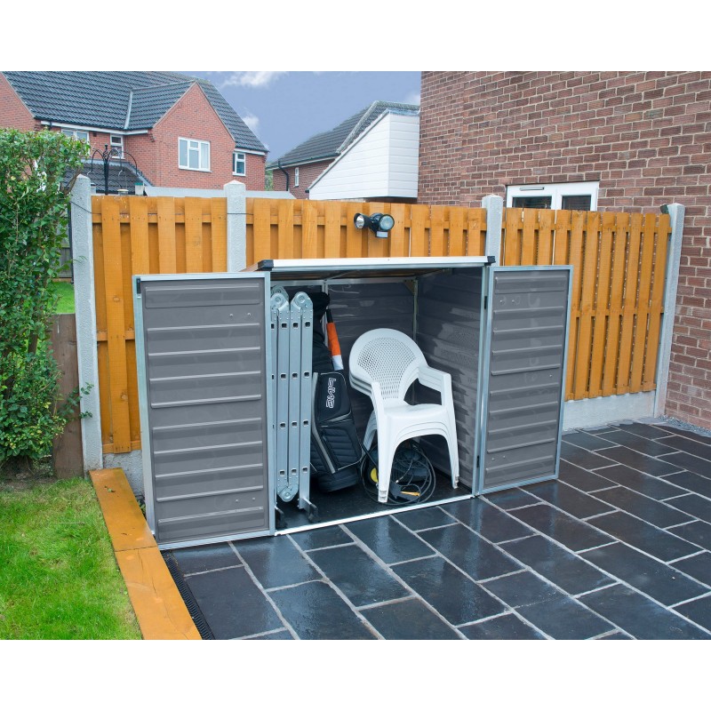 Canopia Voyager Abri de jardin en polycarbonate 139x90x146 cm Gris