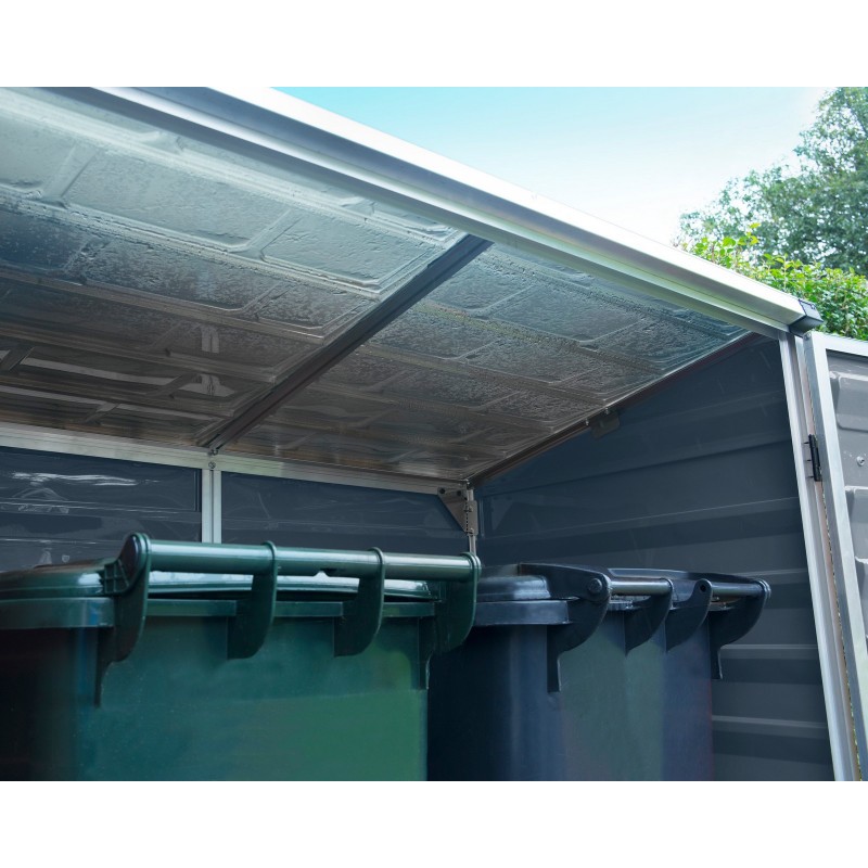 Canopia Voyager Abri de jardin en polycarbonate 139x90x146 cm Gris
