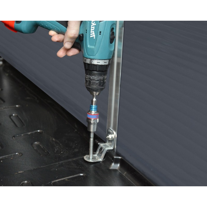 Abri de jardin Canopia Rubicon en polycarbonate ultra résistant 303x185x217 cm gris foncé