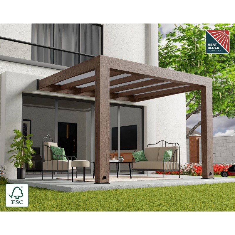 Canopia Helsinki Cedar Wood forgola 3x3.4 m