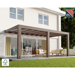 Canopia Helsinki pergola en bois de cèdre 3x6 m