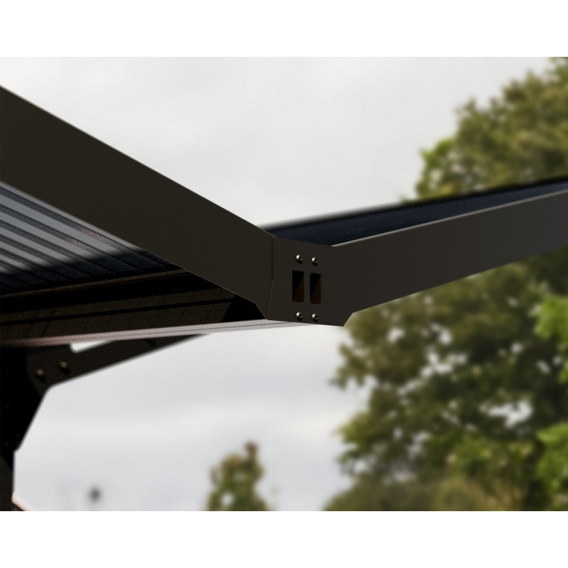 Canopia Sydney Carport doppio con tetto a V en aluminium 6x6 m Noir Canopia Sydney Carport doppio con tetto a V en aluminium 6x6 m Noir