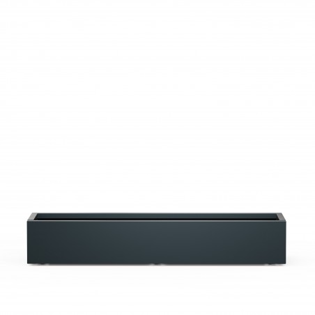 Jardinière basse Herstera PLANTER XIC 150 en métal couleur anthracite 150x40x25 cm