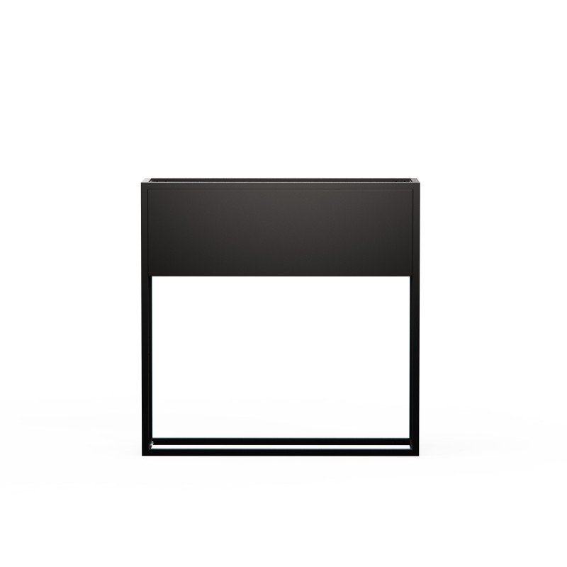 Herstera Planter HUB in Metal Black 80x25x78 cm
