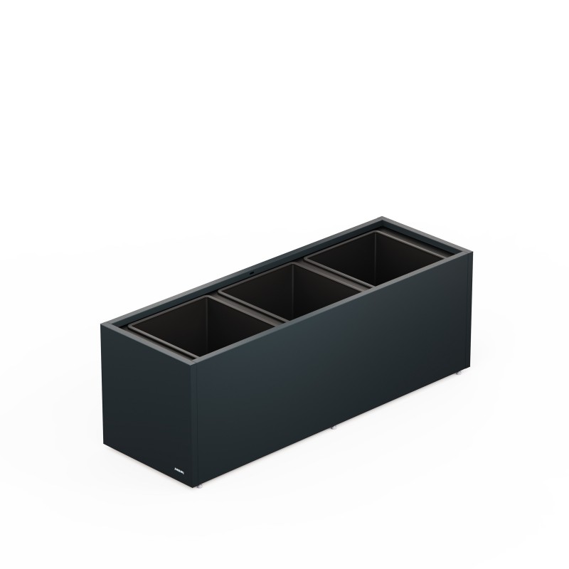 Système d’irrigation automatique pour jardinière en métal Herstera 150x50x50 cm