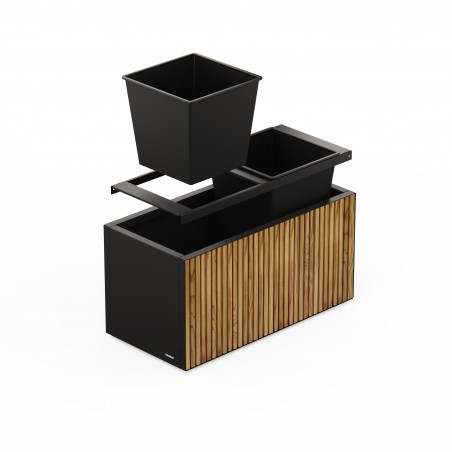 Système d'arrosage automatique pour jardinière en métal DECO Planter 100x50x50 cm