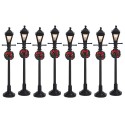 Gas Lantern Street Lamp Set of 8 B/O 4.5V Réf. 64500