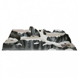 Village de montagne 120 x 40 x 25 cm