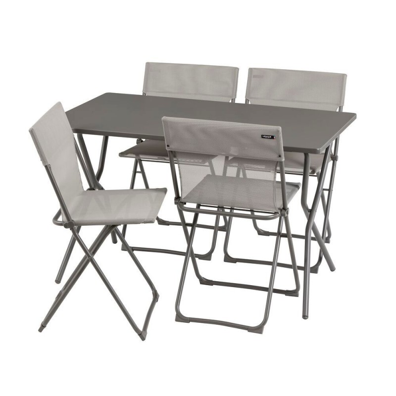 Table de jardin pliante BALCON 120x70 cm LaFuma LFM5339 CB Titane/Titane