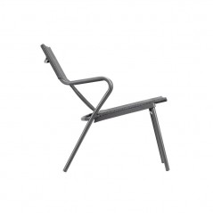 Fauteuil bas rembourré VENCE LaFuma LFM5274 Obsidienne/Titane