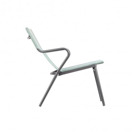 Fauteuil bas rembourré VENCE LaFuma LFM5274 Mistral/Titane