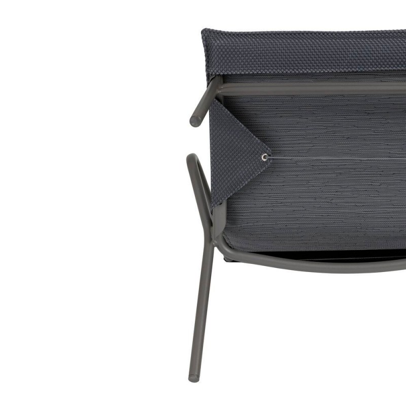 Banquette basse rembourrée VENCE LaFuma LFM5348 Gris Foncé/Titane