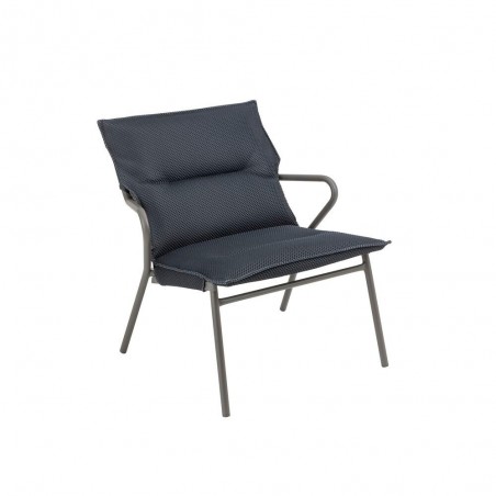 Fauteuil bas rembourré VENCE LaFuma LFM5347 Gris Foncé/Titane