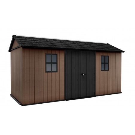 Abri de jardin Keter en résine NEWTON PLUS 1575 - Double choix de montage