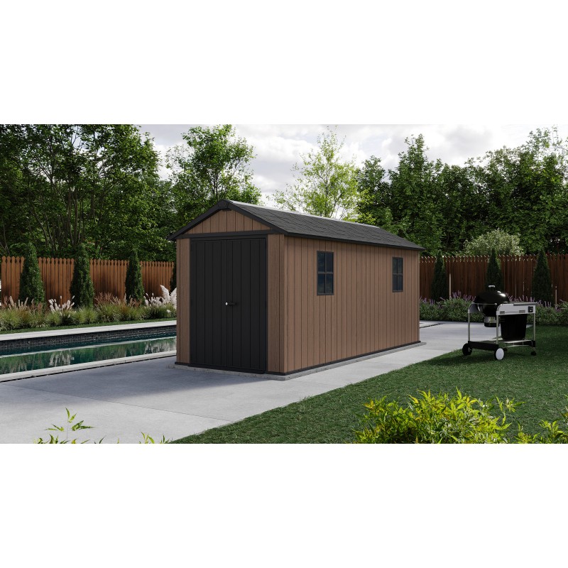 Keter Abri de Jardin en Résine NEWTON PLUS 1575 avec double option de montage Keter Abri de Jardin en Résine NEWTON PLUS 1575 avec double option de montage
