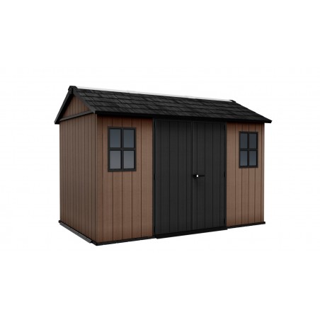 Abri de jardin Keter en résine NEWTON PLUS 1175 - Double choix de montage
