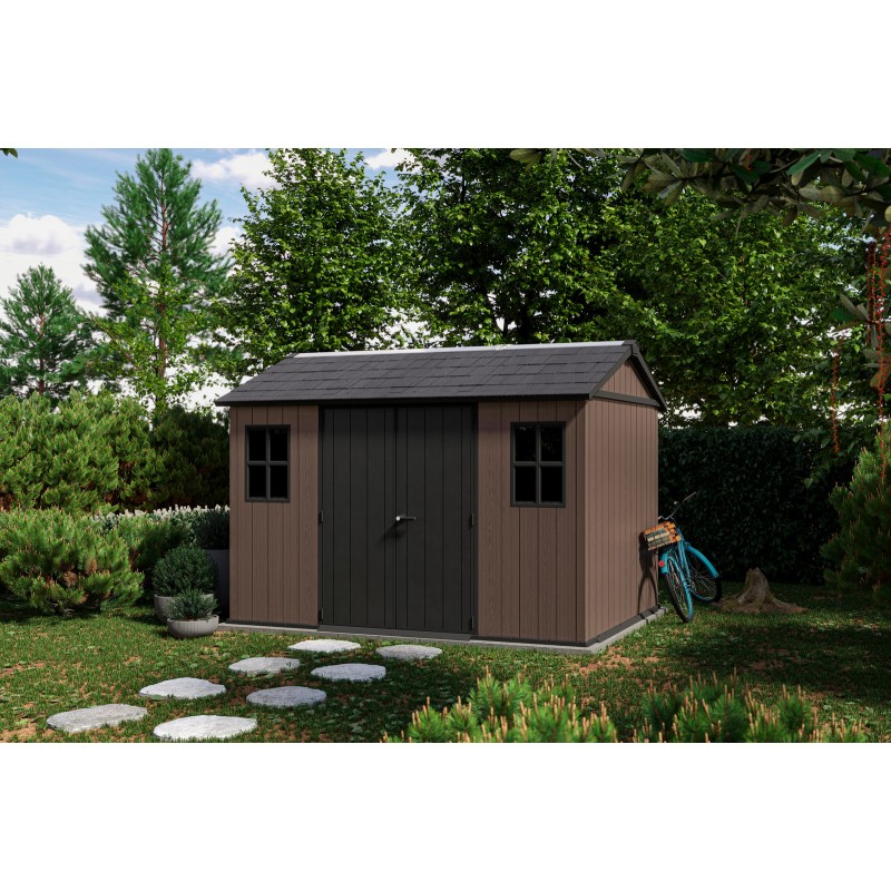 Keter Abri de Jardin en Résine NEWTON PLUS 1175 avec double option de montage Keter Abri de Jardin en Résine NEWTON PLUS 1175 avec double option de montage