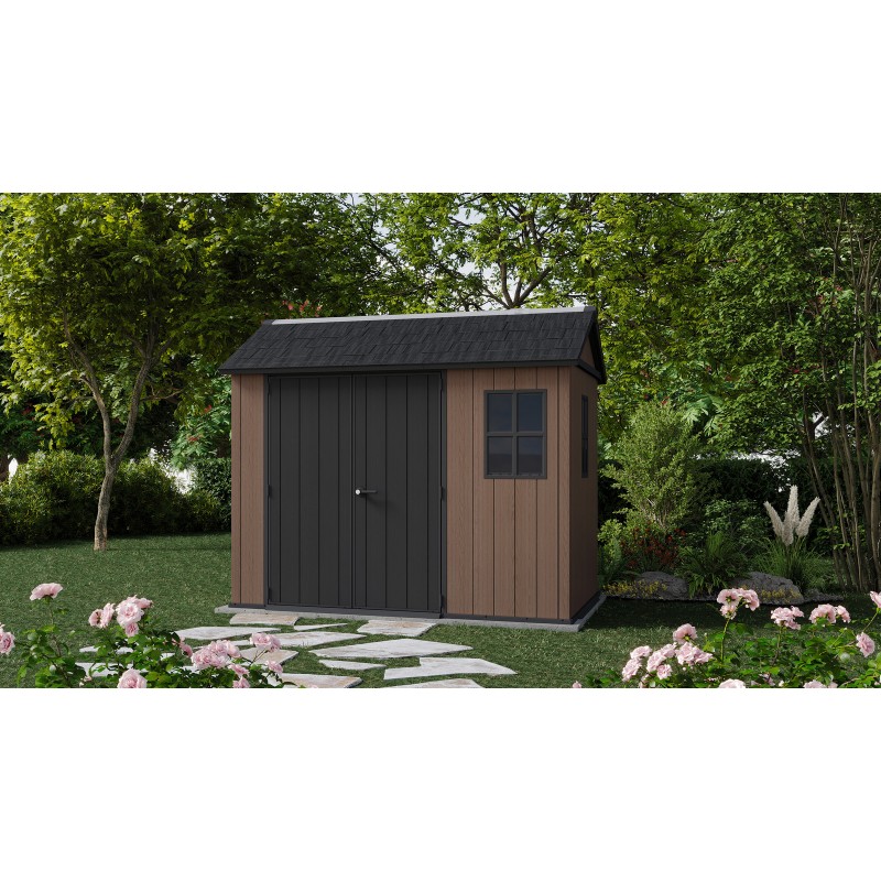 Keter Abri de Jardin en Résine NEWTON PLUS 975 avec double option de montage Keter Abri de Jardin en Résine NEWTON PLUS 975 avec double option de montage