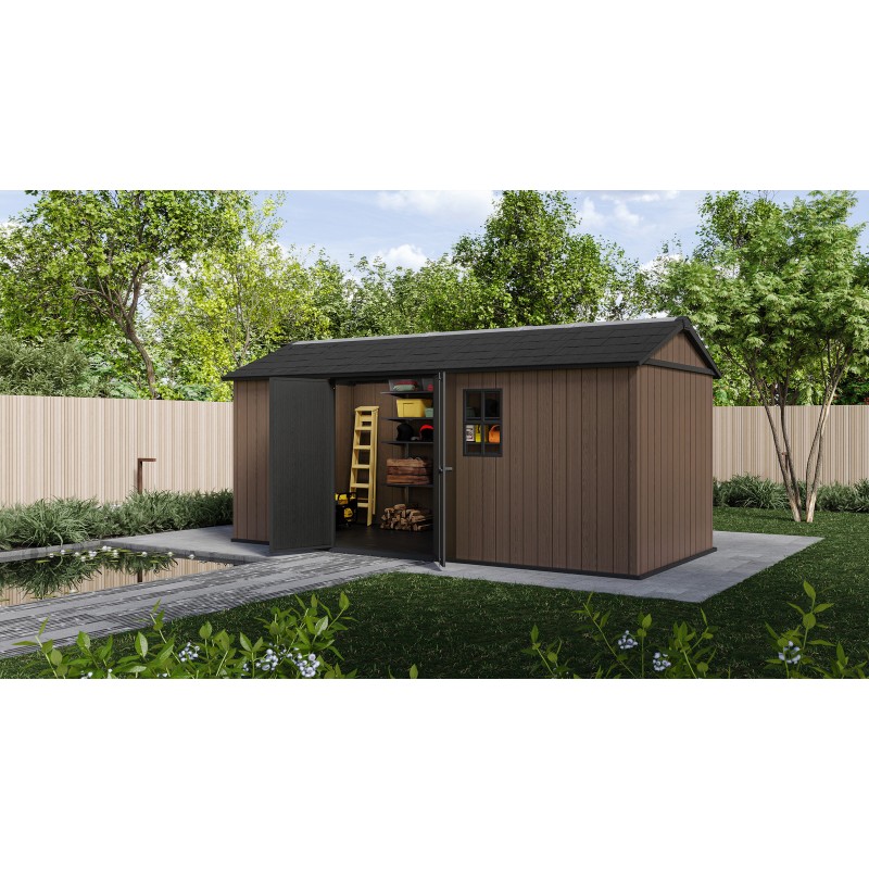 Keter Abri de Jardin en Résine NEWTON PLUS 7517 avec double option de montage Keter Abri de Jardin en Résine NEWTON PLUS 7517 avec double option de montage