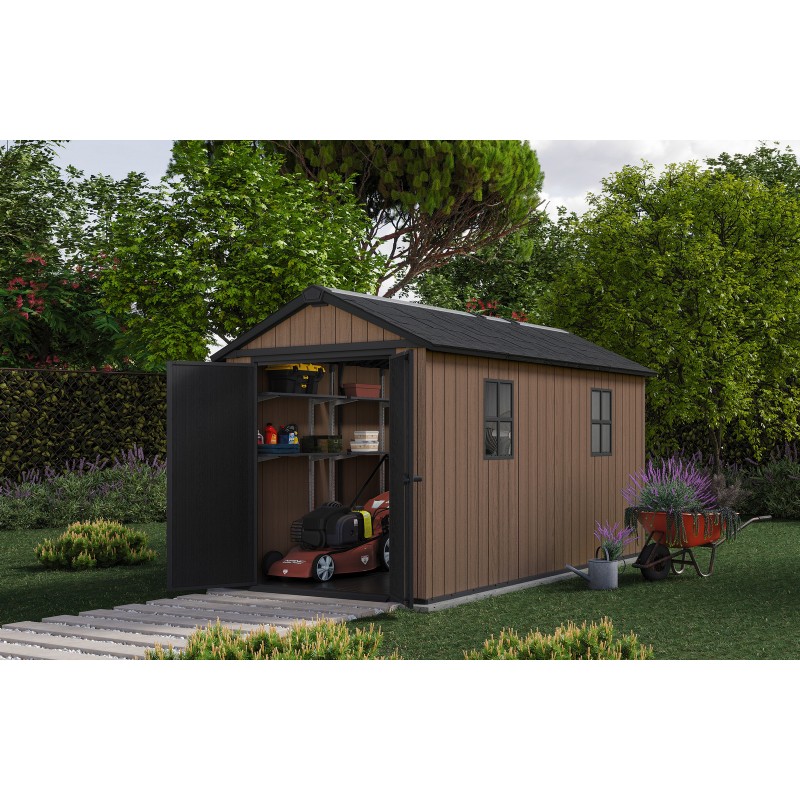 Keter Abri de Jardin en Résine NEWTON PLUS 7513 avec double option de montage Keter Abri de Jardin en Résine NEWTON PLUS 7513 avec double option de montage