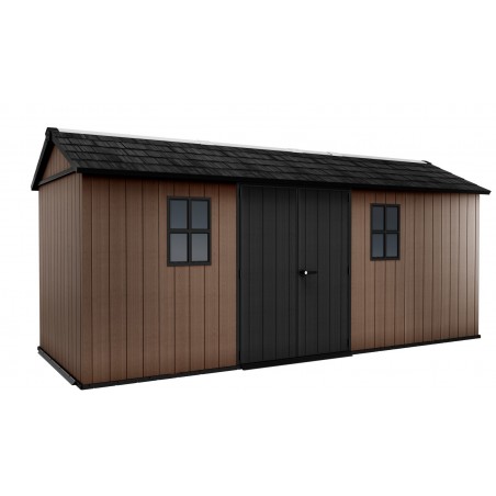Keter Abri de Jardin en Résine NEWTON PLUS 1775 avec double option de montage