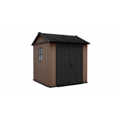 Abri de jardin en résine Keter NEWTON PLUS 775 - Double choix de montage