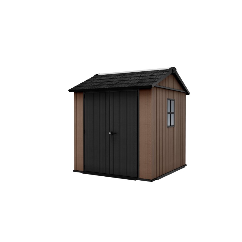 Abri de jardin en résine Keter NEWTON PLUS 757 - Double choix de montage