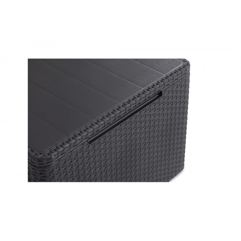 Keter Set 2 Armchairs + Sofa + Storage Table ROSALIE LOUNGE Anthracite Keter Set 2 Armchairs + Sofa + Storage Table ROSALIE LOUNGE Anthracite