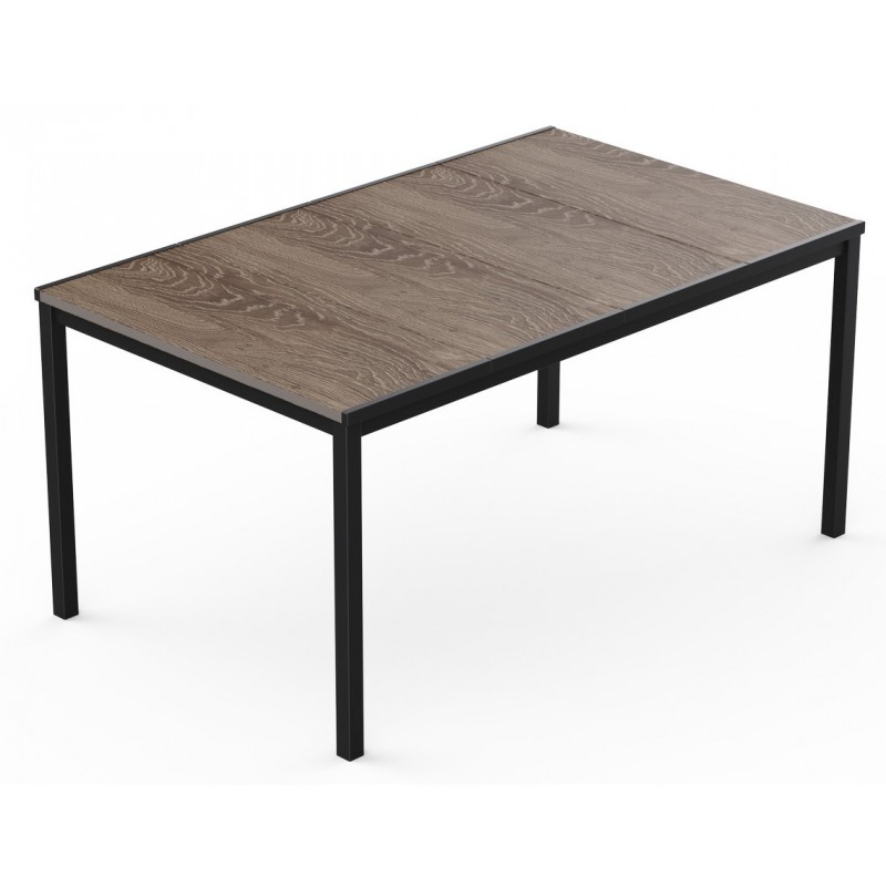 Keter Table PORTO 160 avec effet bois et structure graphite