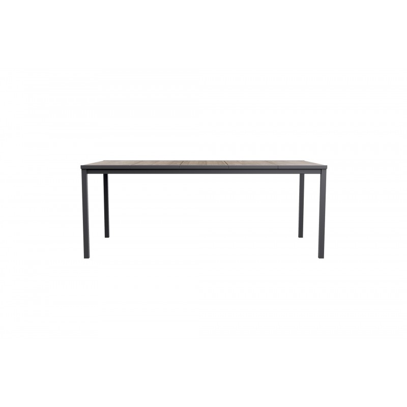 Keter Table PORTO 200 avec effet bois et structure graphite