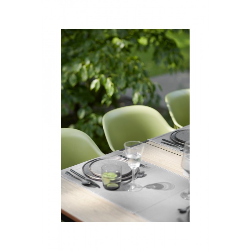 Table Keter PORTO 200 avec effet bois et structure graphite