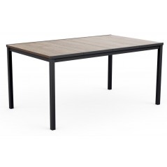 Keter Table PORTO 160 avec effet bois et structure graphite