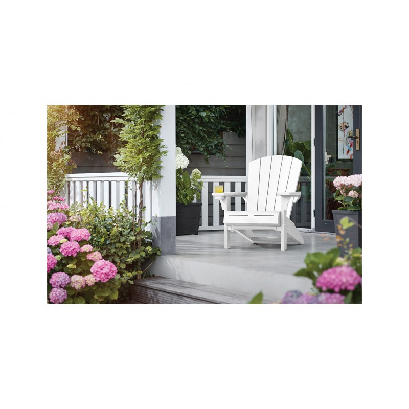 Keter ALPINE ADIRONDACK Chaise Blanc