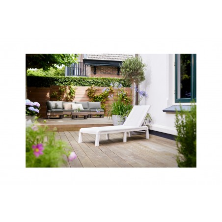 Keter Sunbed MALLORCA SUNLOUNGER White