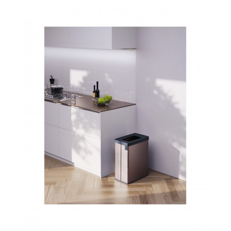 Poubelle de recyclage Keter VERTO rose perle