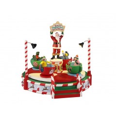 Santa's Peppermint Teacup Spinner B/O 4.5V Réf. 54446
