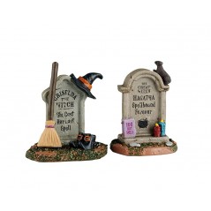 Witch Tombstones Set Of 2 Réf. 54445
