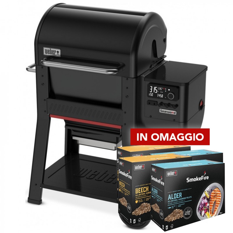 Weber Pellet Barbecue Searwood Black Ref. 1500130 Weber Pellet Barbecue Searwood Black Ref. 1500130