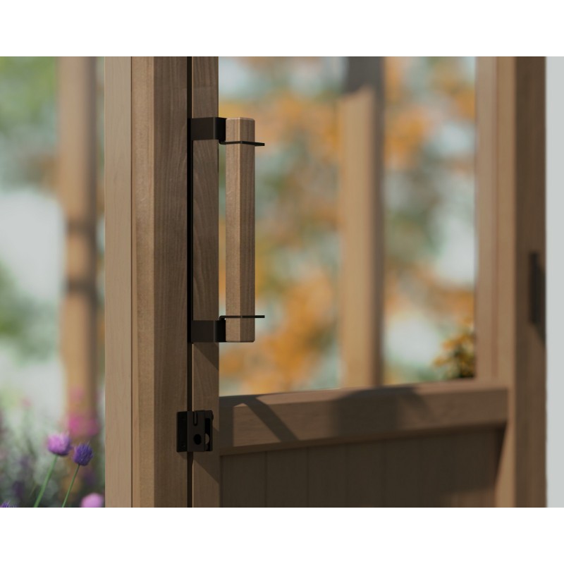 Serre de jardin Canopia NATURA en polycarbonate double couche 360 x 237,5 x 261 cm - Bois de cèdre